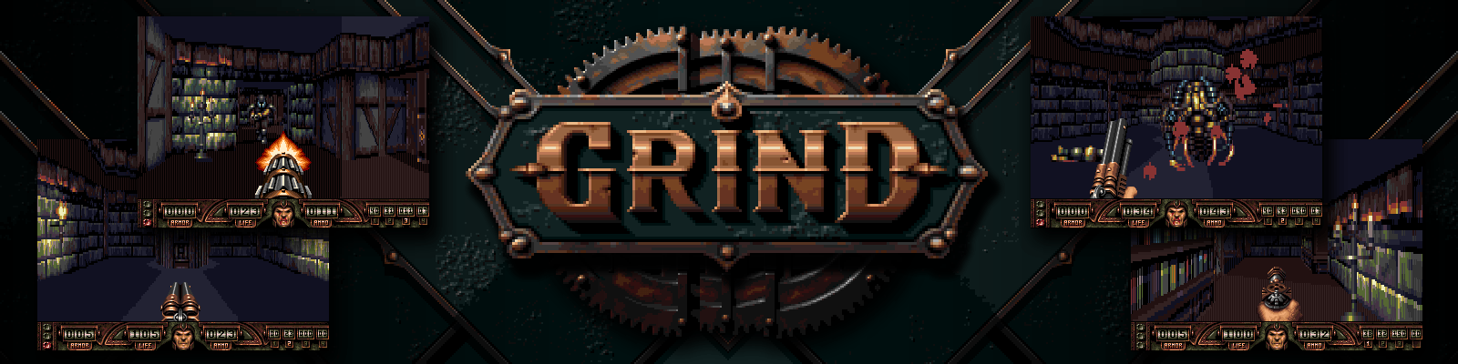 Grind / Dread Amiga FPS game inspired by Doom
